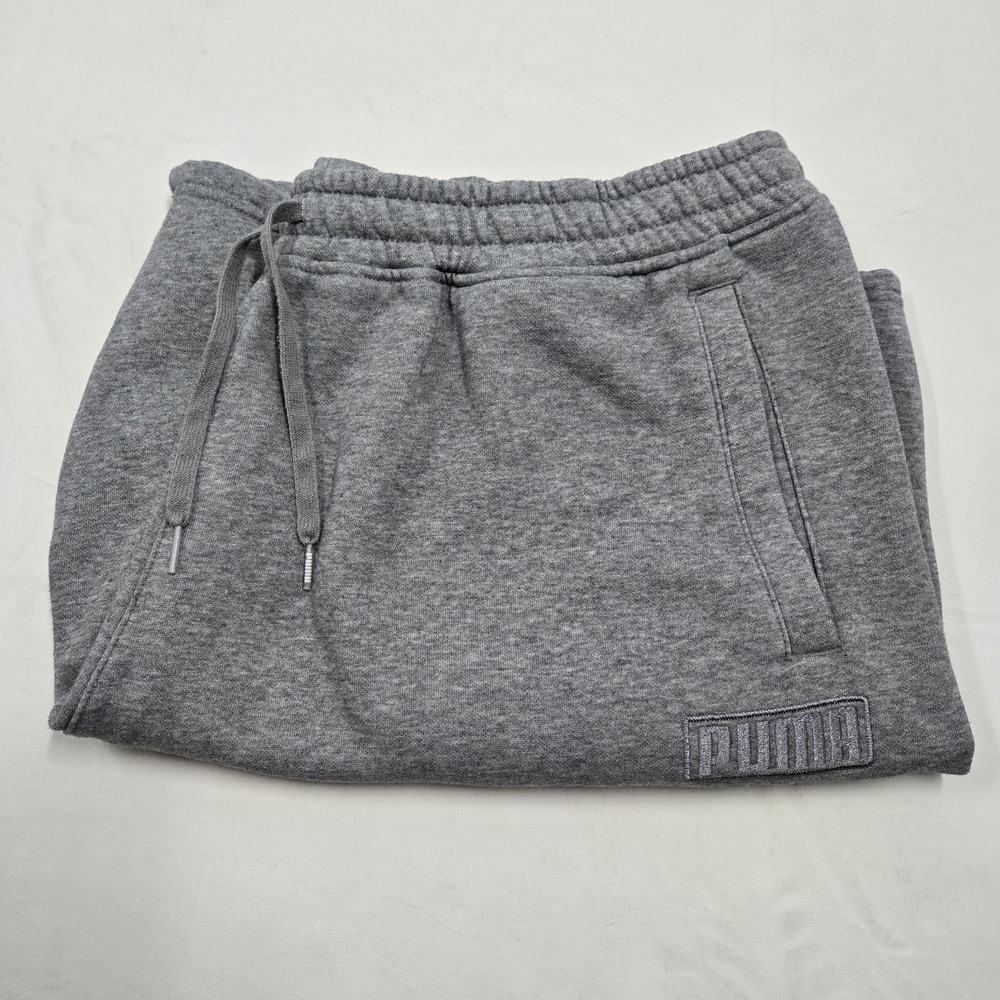 Puma Sweat Shorts Men's XXL Gray Activewear Jogger Pockets
